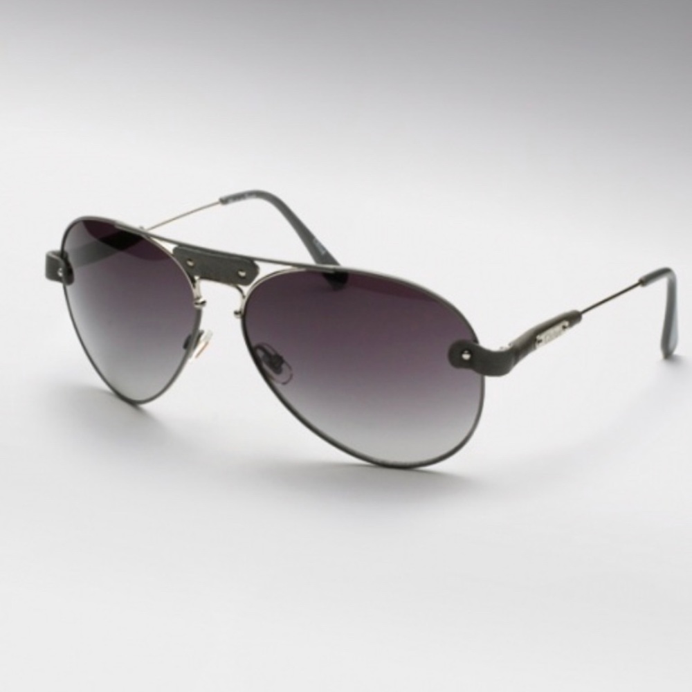 CHLOE 2104/s leather aviator sunglasses